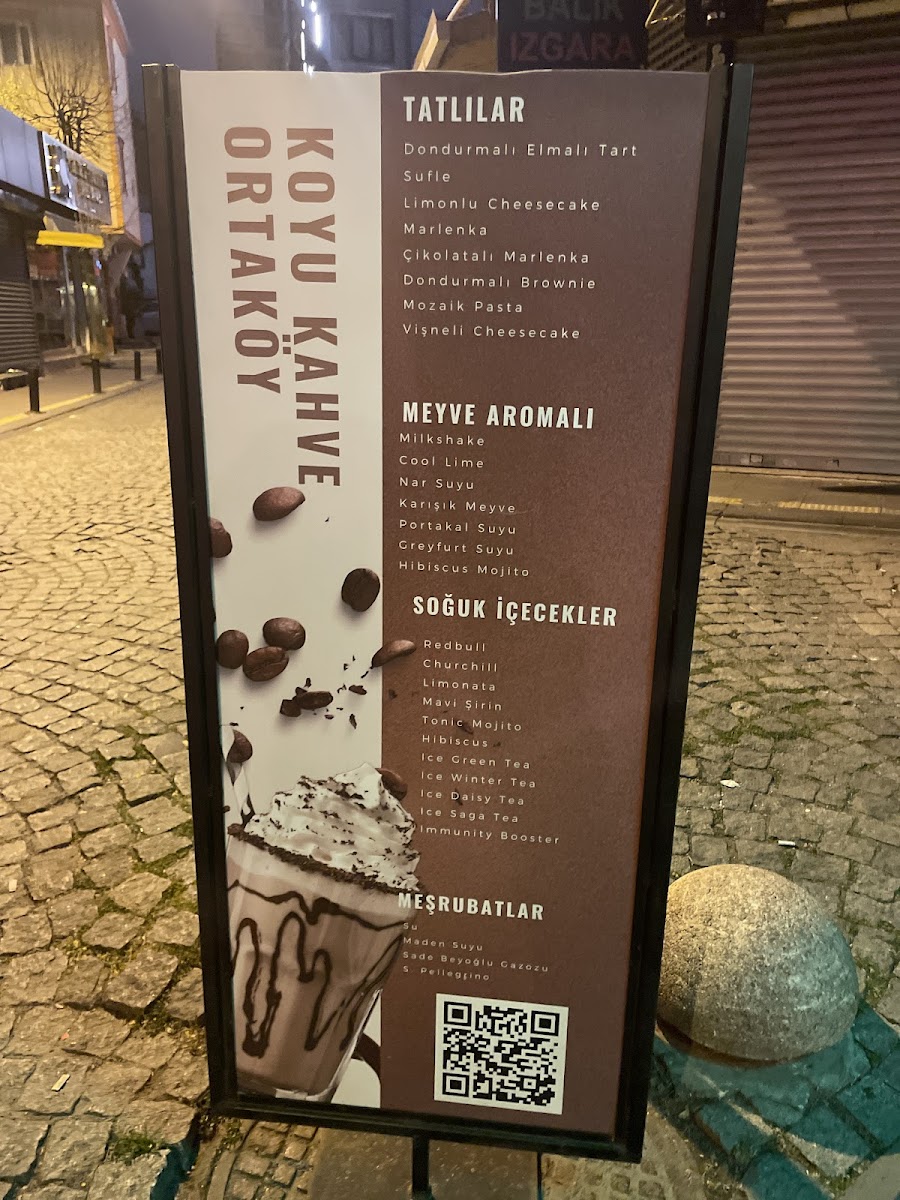 Menu Ortaköy Koyu Kahve-1
